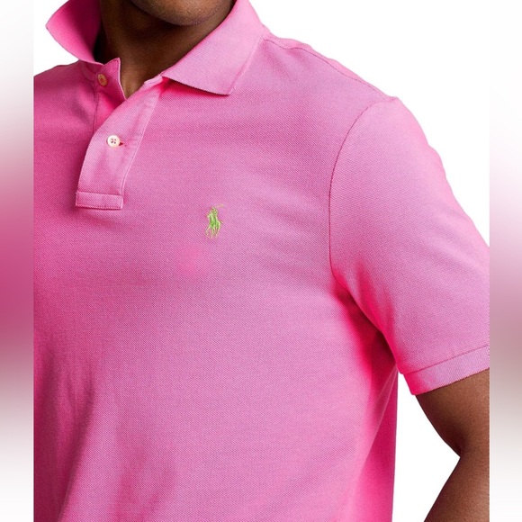 {POLO RALPH LAUREN} Pink Cotton Polo - Picture 2 of 7